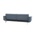 Splitback Sofa Bed with Armrests / Chrome 241x89cm