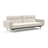 Splitback Sofa Bed with Armrests / Chrome 241x89cm
