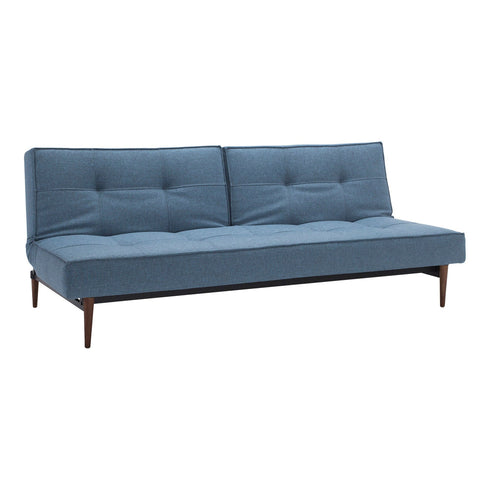 Splitback Styletto Sofa Bed / Dark Wood 210x91cm