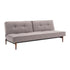 Splitback Styletto Sofa Bed / Dark Wood 210x91cm
