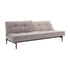 Splitback Styletto Sofa Bed / Dark Wood 210x91cm