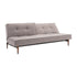 Splitback Styletto Sofa Bed / Dark Wood 210x91cm
