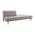 Splitback Styletto Sofa Bed / Dark Wood 210x91cm