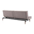 Splitback Styletto Sofa Bed / Dark Wood 210x91cm
