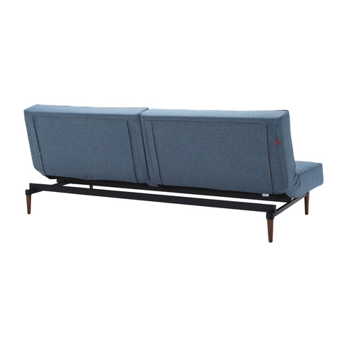 Splitback Styletto Sofa Bed / Dark Wood 210x91cm