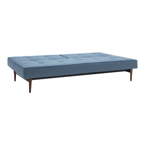 Splitback Styletto Sofa Bed / Dark Wood 210x91cm