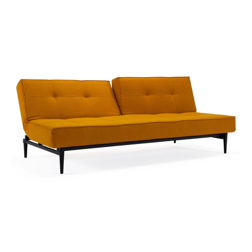Splitback Styletto Sofa Bed / Black Wood 210x91cm