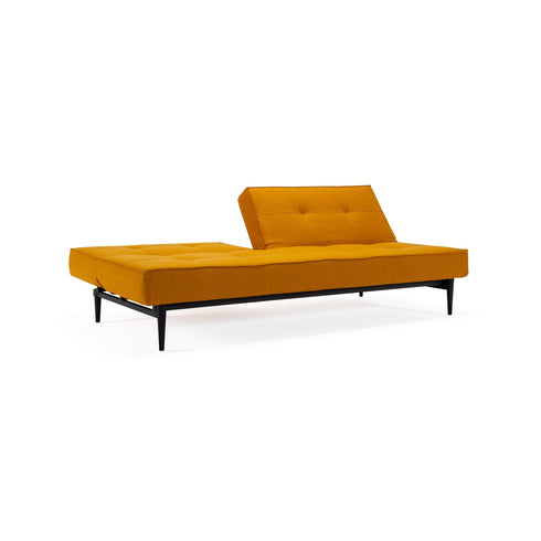 Splitback Styletto Sofa Bed / Black Wood 210x91cm