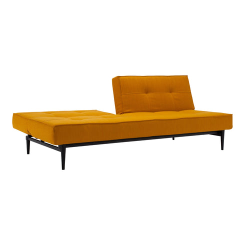 Splitback Styletto Sofa Bed / Black Wood 210x91cm