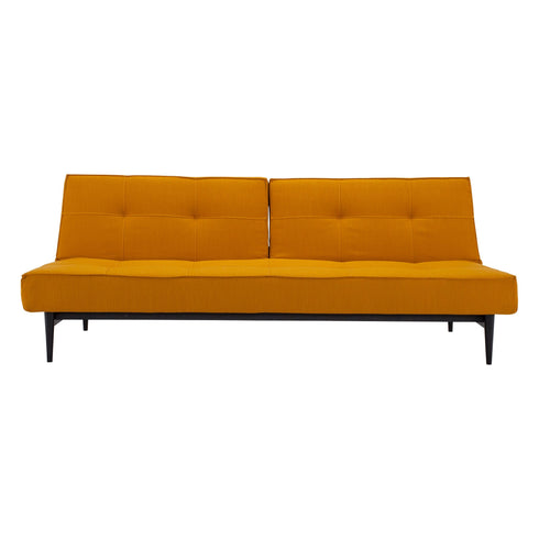 Splitback Styletto Sofa Bed / Black Wood 210x91cm
