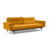 Splitback Styletto Sofa Bed / With Armrests Dark Wood