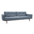 Splitback Styletto Sofa Bed / With Armrests Dark Wood