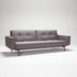 Splitback Styletto Sofa Bed / With Armrests Dark Wood