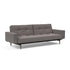 Splitback Styletto Sofa Bed / With Armrests Dark Wood