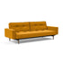Splitback Styletto Sofa Bed / With Armrests Dark Wood