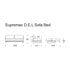 Supremax D.E.L. Sofa Bed / 200x117cm