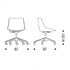 Flow Office Chair / Star Base & Wheels
