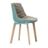 Flow Cross Chair / Oak Base / Upholstered