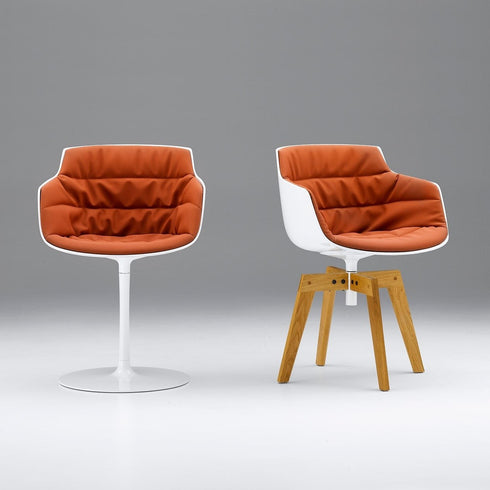 Flow Slim Armchair / Oak Legs / Upholstered