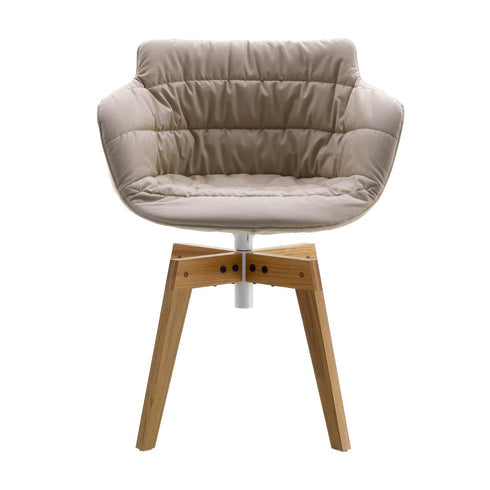 Flow Slim Armchair / Oak Legs / Upholstered
