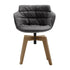 Flow Slim Armchair / Oak Legs / Upholstered