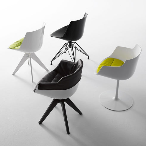 Flow Slim Armchair / Frame 4-Legged / VN Steel