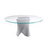 S Table Dining Table / White Base