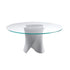 S Table Dining Table / White Base