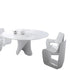 S Table Dining Table / White Base