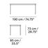 Base Table 190x85cm