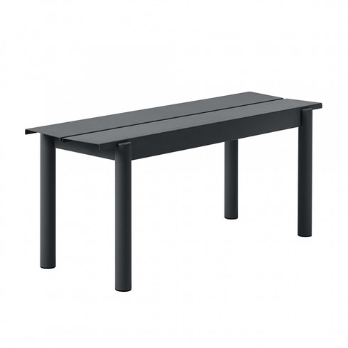 Linear Steel Outdoor Bench 110cm
