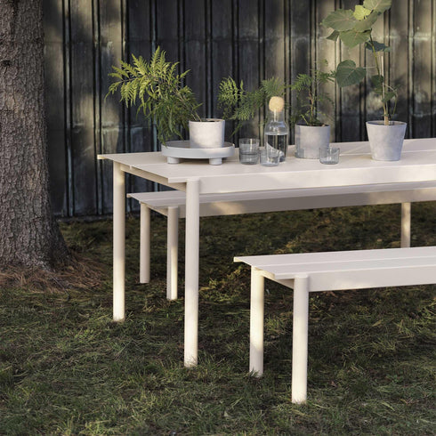 Linear Steel Outdoor Table 200x75cm