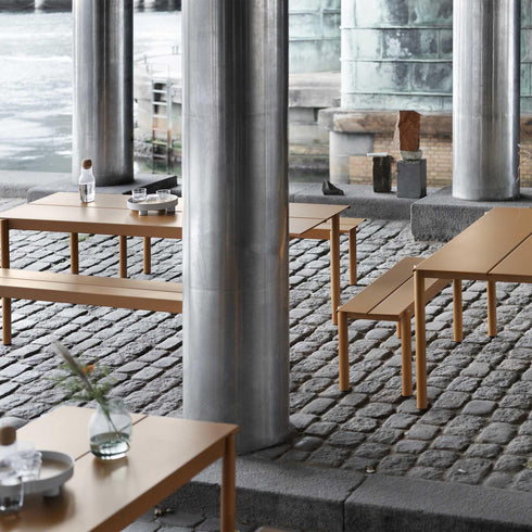 Linear Steel Outdoor Table 200x75cm