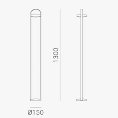 Giravolta 1799 Led Outdoor Lamp With Battery / 130cm