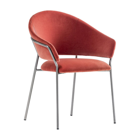 Jazz 3716 Armchair Upholstered / Frame Titanium Finish
