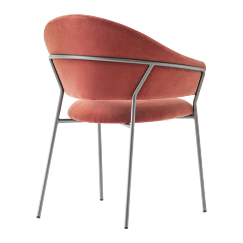 Jazz 3716 Armchair Upholstered / Frame Titanium Finish