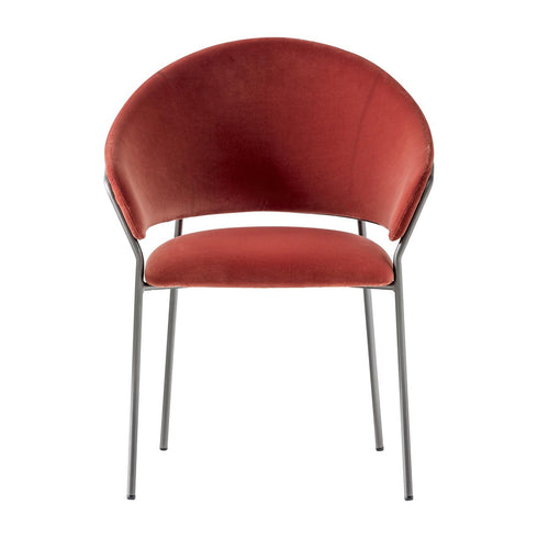Jazz 3716 Armchair Upholstered / Frame Titanium Finish