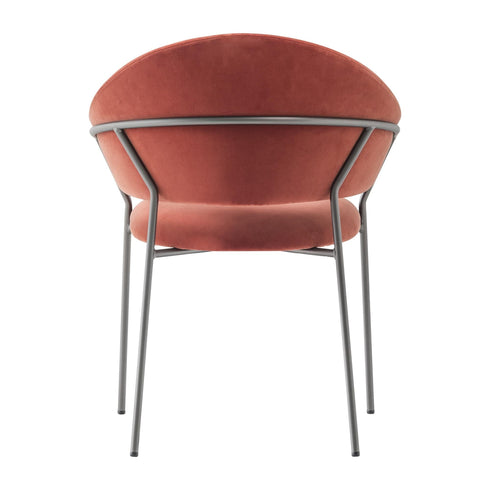 Jazz 3716 Armchair Upholstered / Frame Titanium Finish