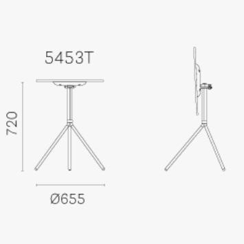 Nolita 5453T Garden Table Round / 72cm