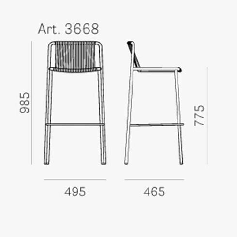 Tribeca 3668 Garden Bar Stool / 95,5cm