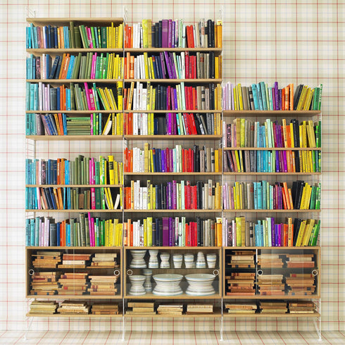 String System Display Cabinet / Sliding Glass Doors