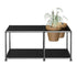 USM Haller Side Table 87.3x52.3x39cm With 2 Plant Pots