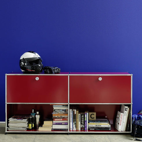 USM Sideboard With 2 Falling Boards Above