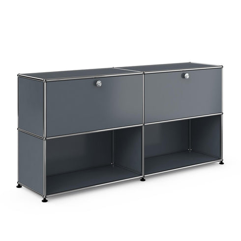 USM Sideboard With 2 Falling Boards Above