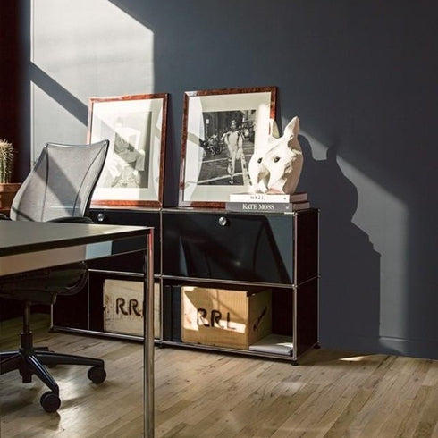 USM Sideboard With 2 Falling Boards Above