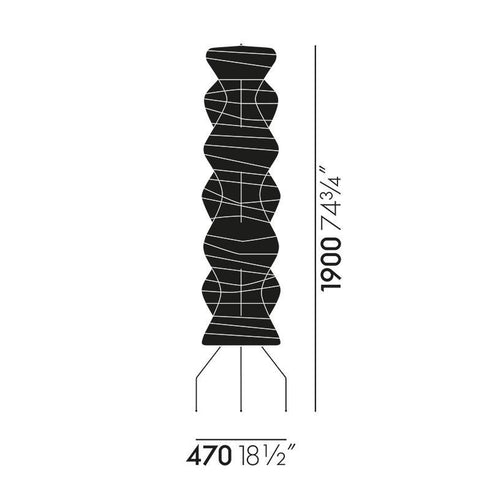 Candeeiro de Pé Akari UF4-33N