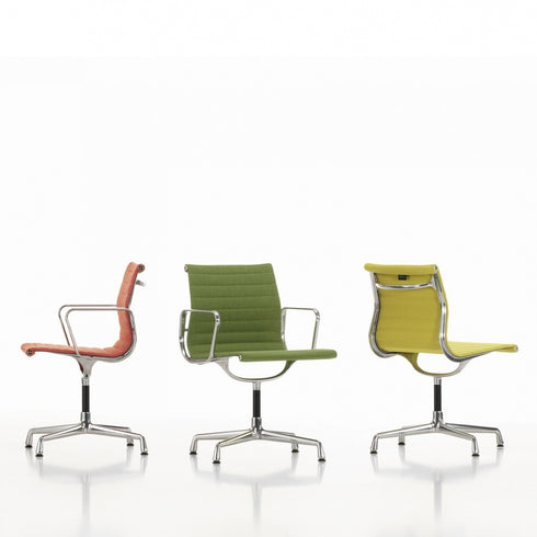 Cadeira EA 101 em alumínio / Cromada / Sem rotação