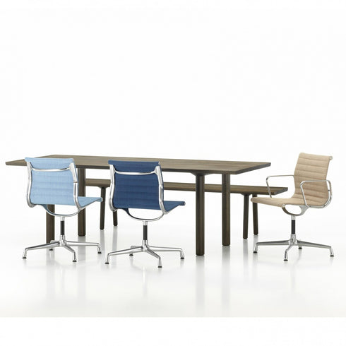 EA 104 aluminum chair / Armchair / Chrome / Swivel