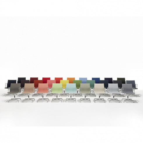 EA 104 aluminum chair / Armchair / Chrome / Swivel