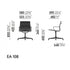 EA 108 Aluminum Chair / Polished / Swivel